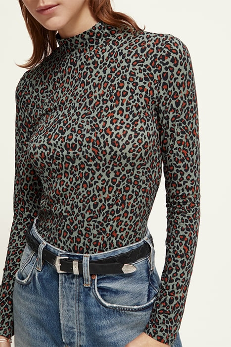 ALL OVER PRINTED MOCKNECK LONG SLEEVED SHIRT CREATURES OF TH 6