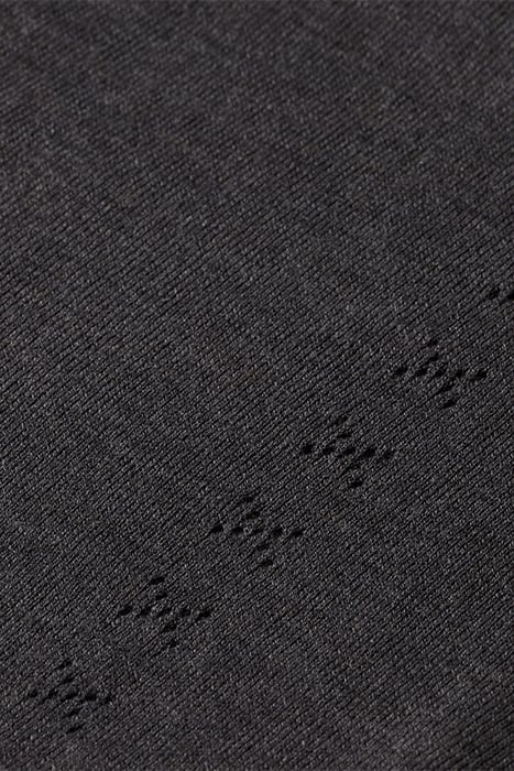 RELAXED V-NECK PULLOVER CHARCOAL MELANGE 8