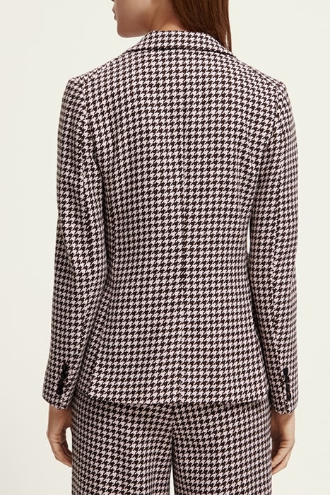 HOUNDSTOOTH SINGLE BREASTED BLAZER HOUNDSTOOTH PINK CLOUD 2