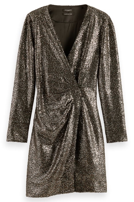 MINI DRESS IN MIXED SEQUINS MIXED METAL SEQUIN 4