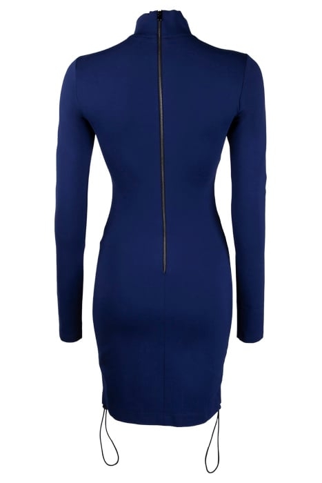 WOMEN'S BODYCON GATHERING DRESS NAVY 2