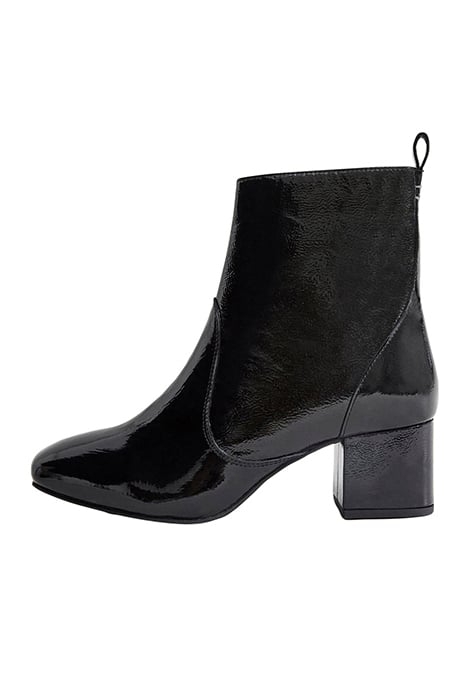 CILLA PATENT MID HEEL BOOT PURE BLACK 3