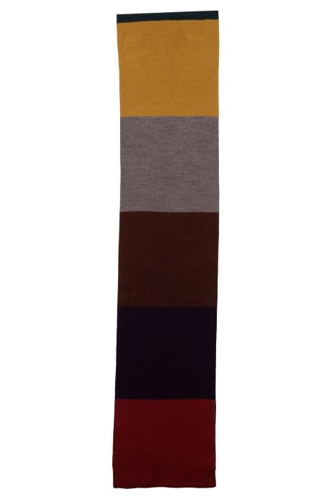 RAPHAEL STRIPE MERINO SCARF NAVY 2