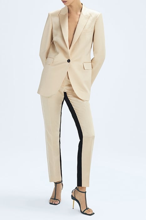 GRACIE-COLOURBLOCK STRAIGHT PANTS BLACK/CREAM 2