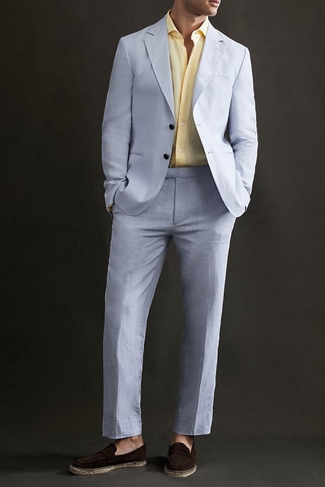 KIN-LINEN BLAZER BLUE 3