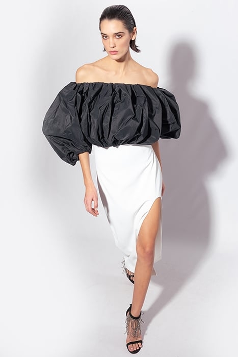 PIANOSA DRESS WHITE/BLACK 5