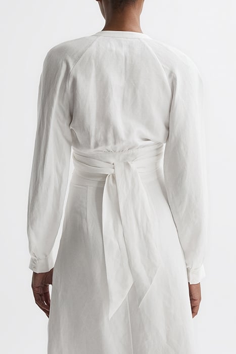 AXELLE-TIE BLOUSE WHITE 2