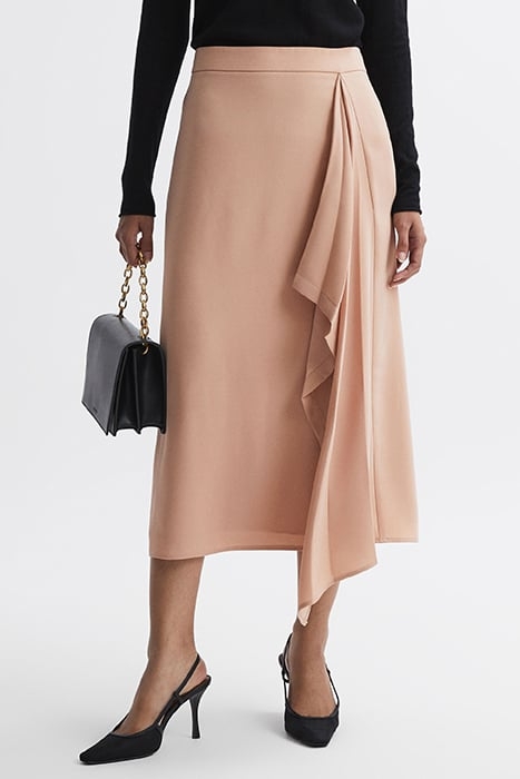 ASH-SPLIT SKIRT CAMEL 1