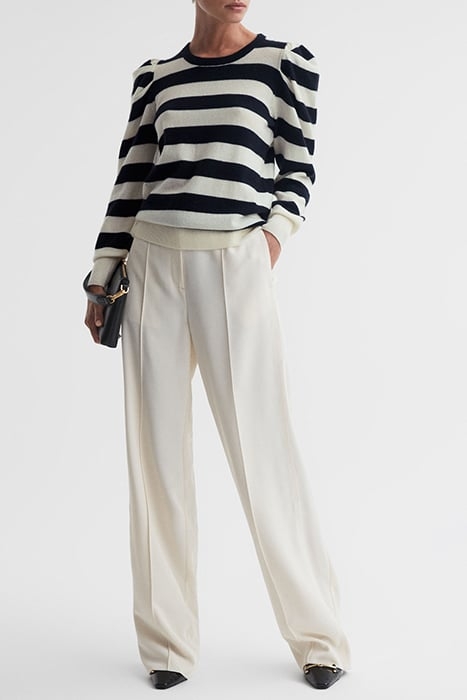 FLEMING-MADELEINE KNITTED SWEATER NAVY/CREAM 3