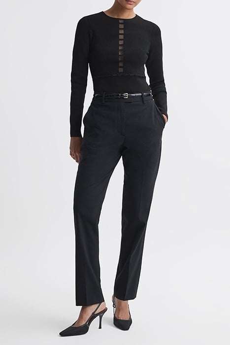 SADIE-MESH LONG-SLEEVED TOP BLACK 3