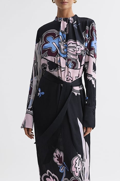 SAMARA-SCARF DRESS BLACK 4