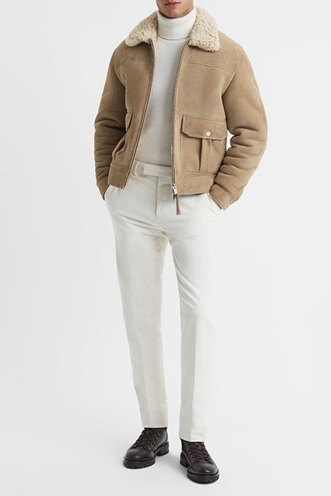 ROSEBERRY LEATHER & BIKER JACKET STONE 3