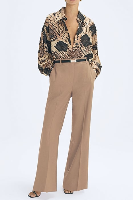 FLORA-OPEN BUTTON-DOWN SHIRT SNAKE 2