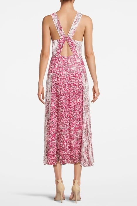 ALEXANDRIA-PRINTED DRESS PINK/WHITE 2