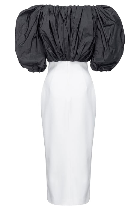 PIANOSA DRESS WHITE/BLACK 4