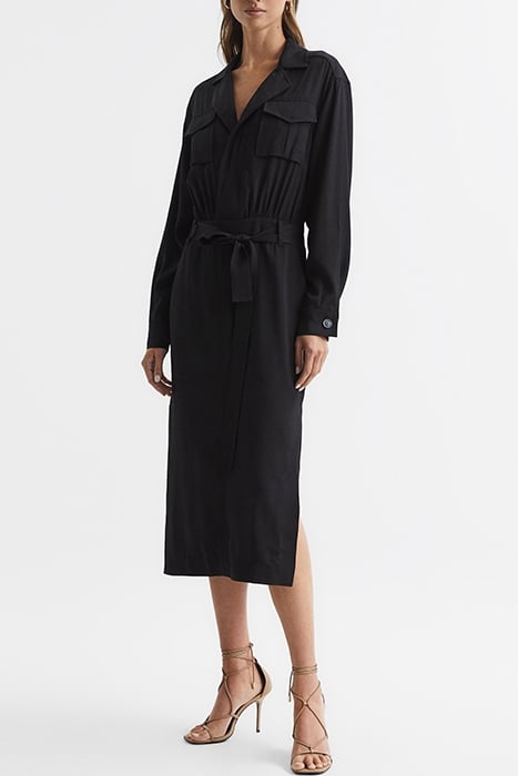 GAIL-SAFARI DRESS BLACK 1