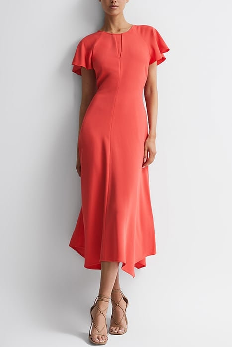 ELENI-CAP DRESS CORAL 1