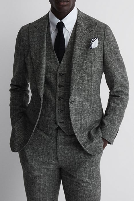 CROUPIER-BIRDS WAISTCOAT CHARCOAL 5