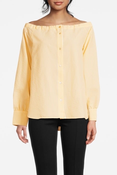 TIDAL SHIRT YELLOW-WHITE STRIPE 1