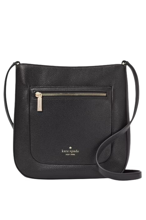 LEILA TOP ZIP CROSSBODY BLACK 1