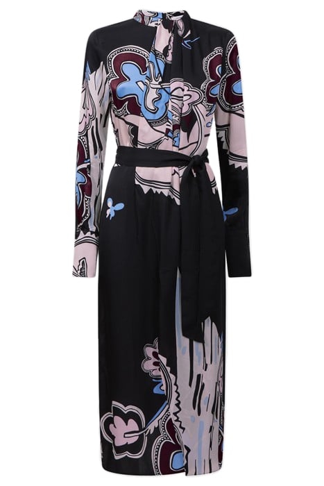 SAMARA-SCARF DRESS BLACK 3