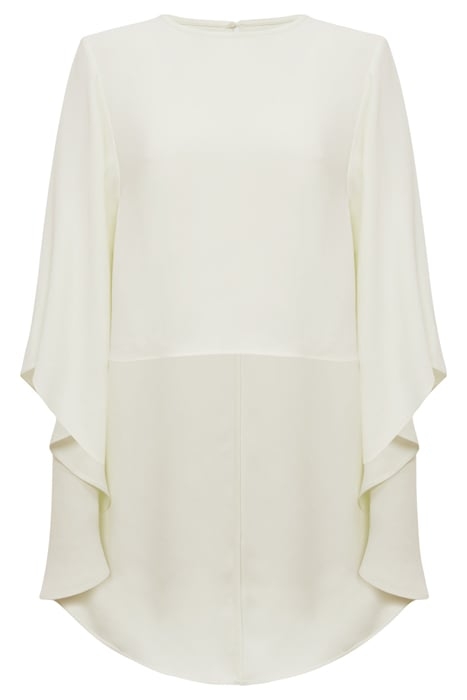 LIANA-CAPE BLOUSE IVORY 1
