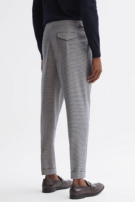 ARCADE-PUPPYTOOTH TAILORED PANTS NAVY 2