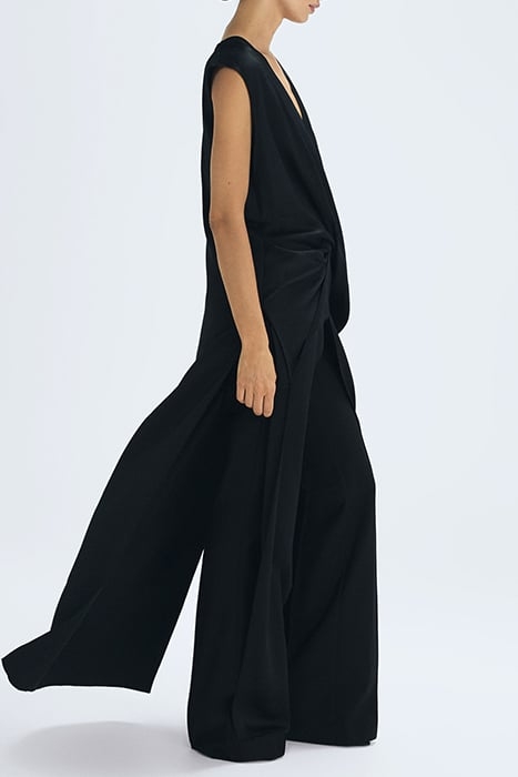 JUDY-DRAPE MAXI DRESS BLACK 4