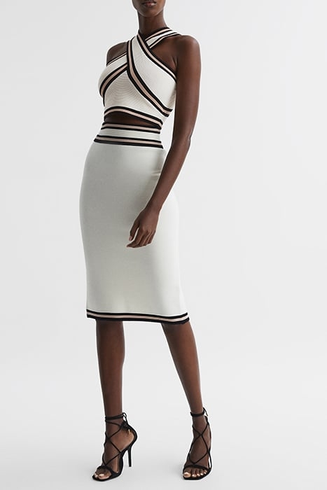 DARLA-HALTER TANK TOP CAMI IVORY 5