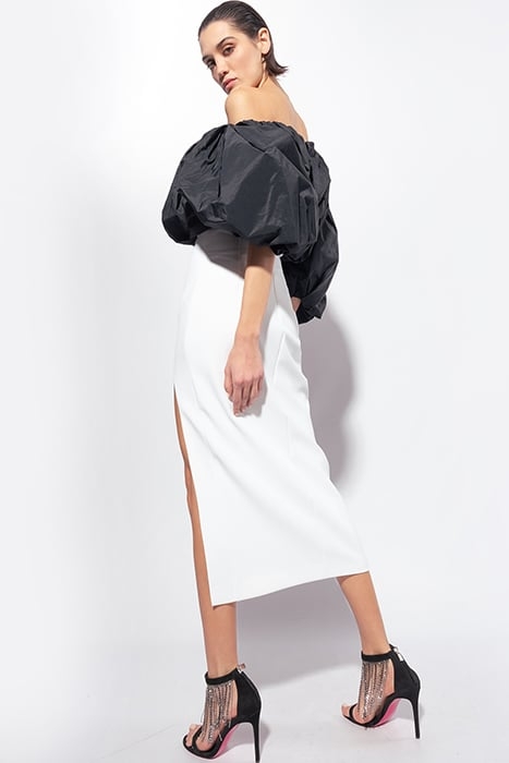 PIANOSA DRESS WHITE/BLACK 2