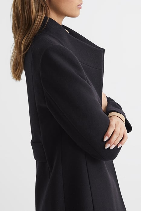 MIA-WOOL SINGLE BREASTED COAT NAVY 6