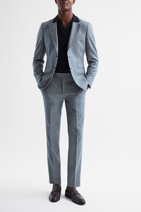 ROGAN-PUPPYTOOTH SUIT PANTS BLUE 3