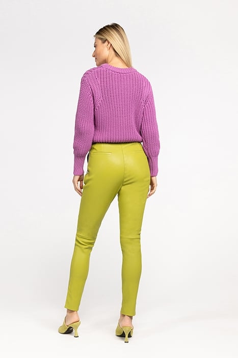 PAULA STRETCH LEATHER SWEET APPLE GREEN 2