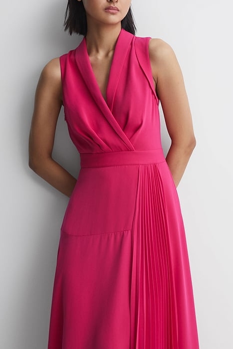 CLAIRE-BELTED DRESS PINK 4