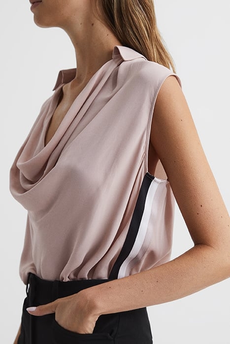 AMELIEE-COWL TANK TOP CAMI NUDE 7