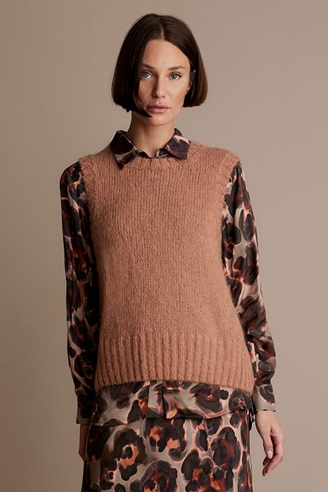 SPENCER MOHAIR BLEND KNIT BROWN 1