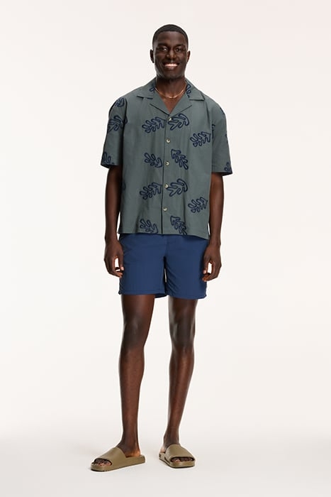 MEN SHORTSLEEVE REEF EMBROIDERY SMOKEY GREEN 3