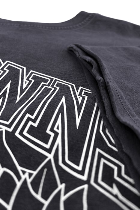 UNIVERSITY CROPPED TEE BLACK 5