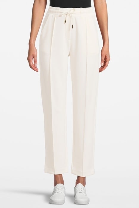 SUITED INTERLOCK PANTS PEARL WHITE 1