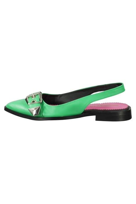 PHIONA LEATHER MULE GREEN 6