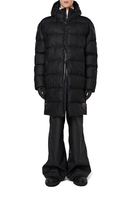 UNISEX LONG PUFFER JACKET BLACK 3