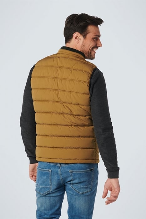 BODYWARMER PADDED LIGHT MOSS 2