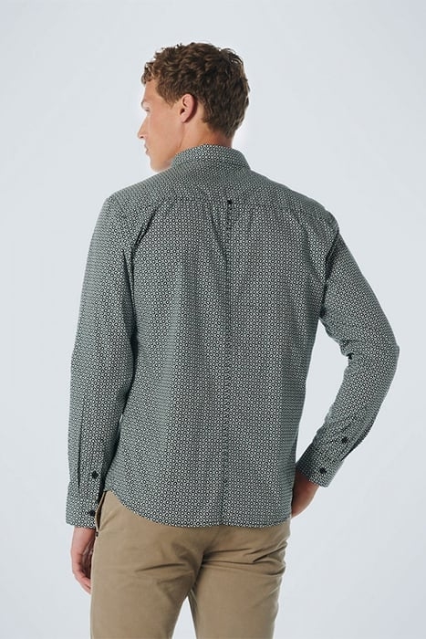 SHIRT STRETCH ALLOVER PRINTED DARK GREEN 2