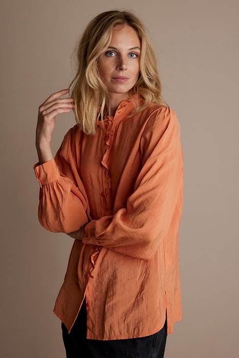 BLOUSE LYOCELL COTTON ORANGE 3
