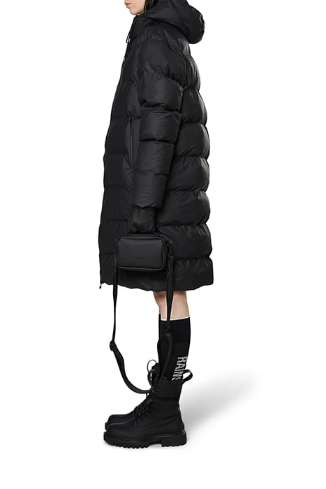 UNISEX LONG PUFFER JACKET BLACK 7