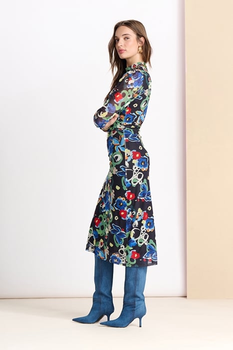 DRESS - FLOWER GLORY MULTI SLIM 5