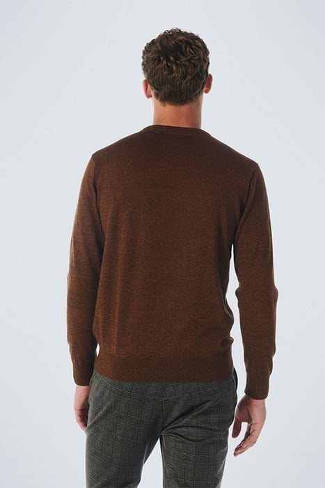 PULLOVER CREWNECK 2 COLOURED MELANGE CARAMEL 2