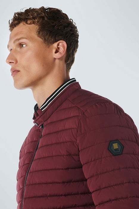 JACKET SHORT FIT PADDED DARK RED 6