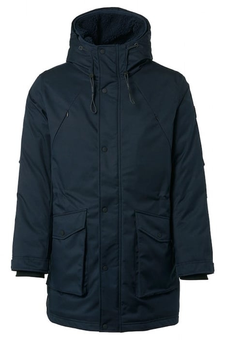 JACKET LONG FIT HOODED DARK NIGHT 4