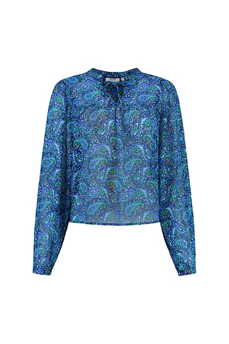 LADIES ISA TOP PAISLEY BLUE PAISLEY 5